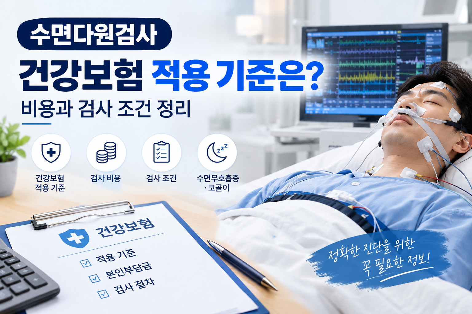 수면다원검사 건강보험 적용 기준은? 비용과 검사 조건 정리