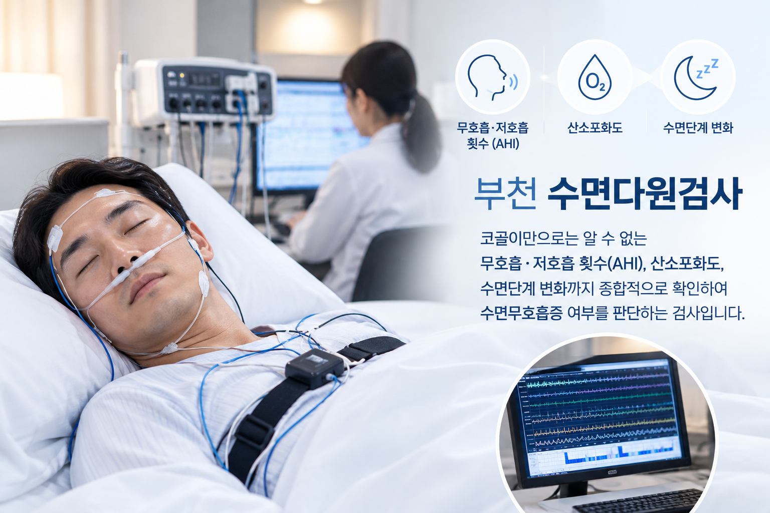 부천 수면다원검사, 코골이만으로는 알 수 없는 것들