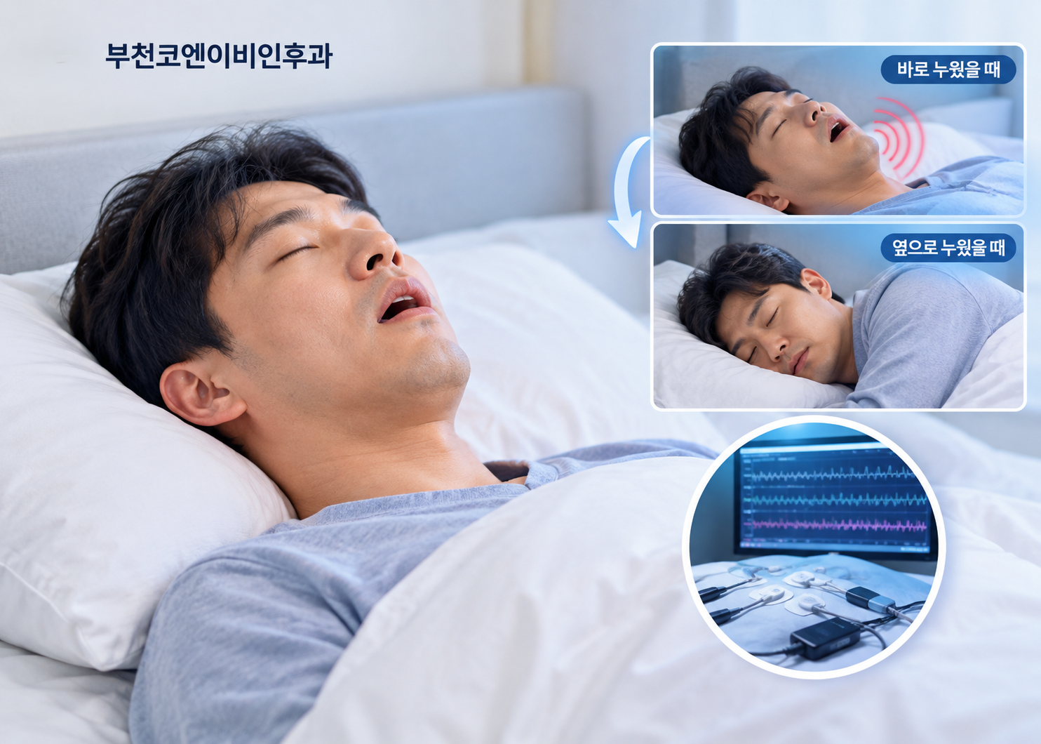 자세성 수면무호흡증(POSA)이란? 검사와 치료